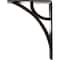 Ekena Millwork Galveston Wrought Iron Bracket, (Triple center brace), Antiqued Brass 2"W x 5 1/2"D x 8"H BKTM02X05X08TGLABS - alternate 4